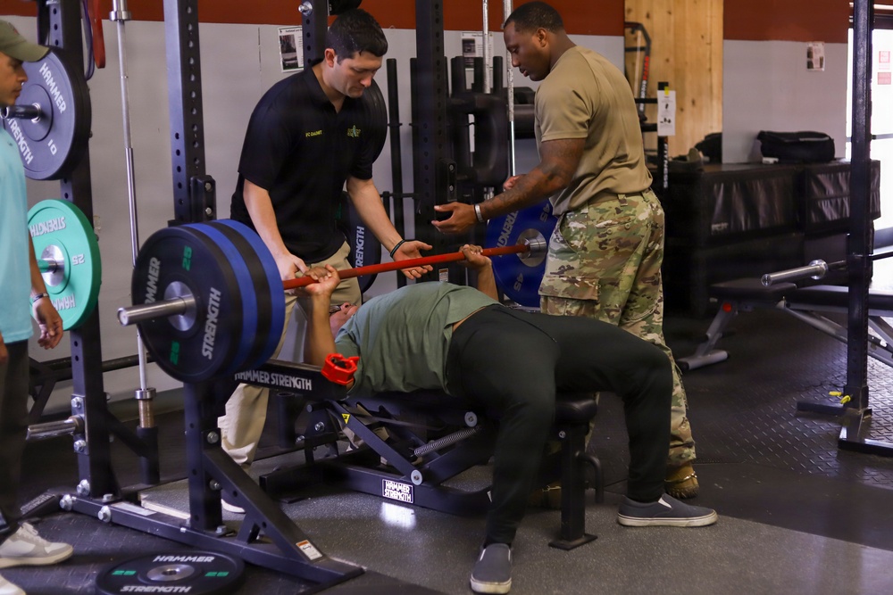 Lifting weights, lifting morale