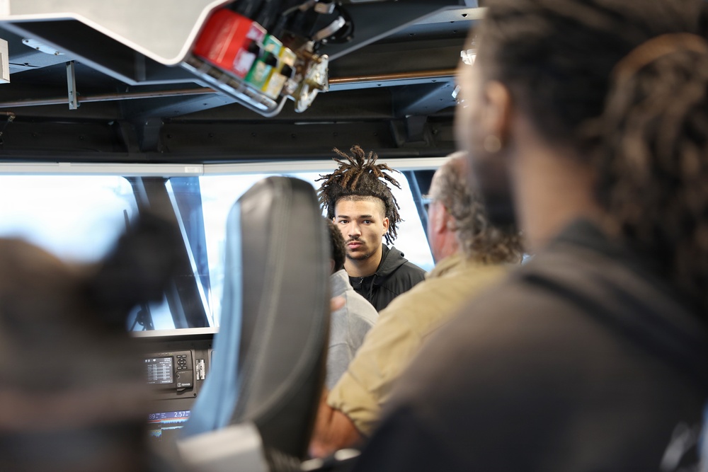 Oscar Smith High School Students tour USNS Point Loma