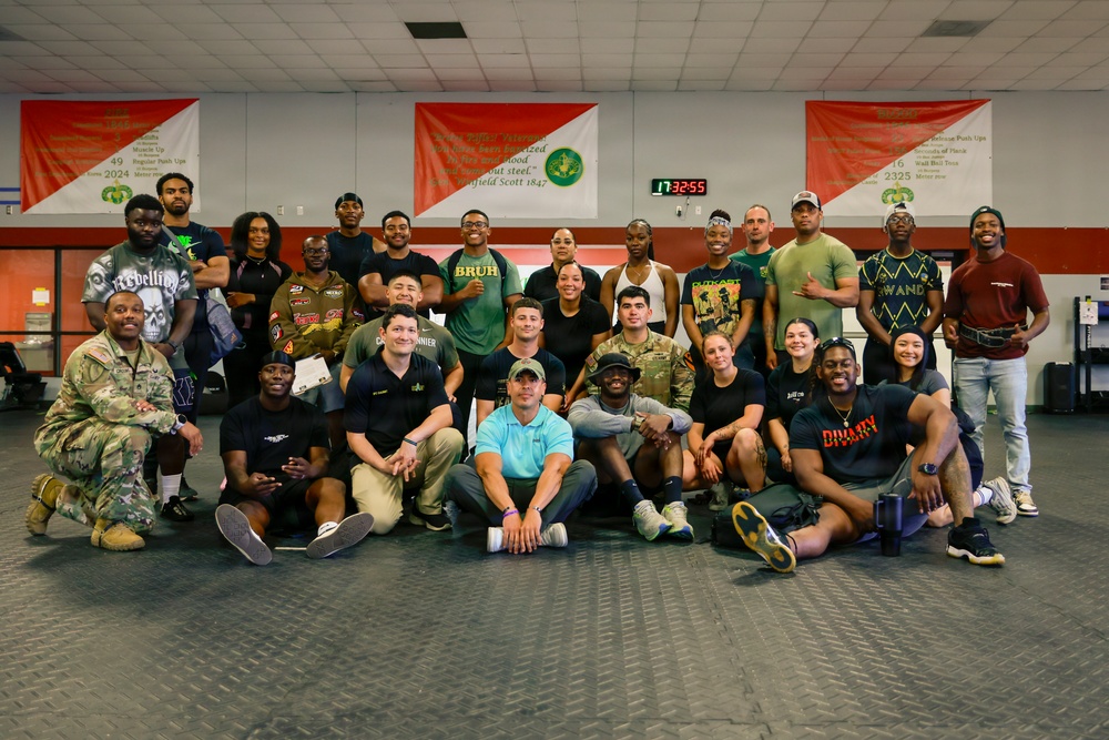 Lifting weights, lifting morale