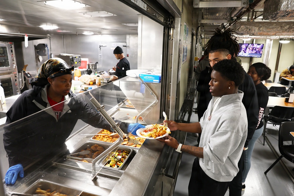 Oscar Smith High School Students tour USNS Point Loma