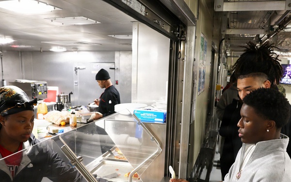 Oscar Smith High School Students tour USNS Point Loma