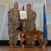 Dyess AFB honors retiring MWDs Baker and Dduco