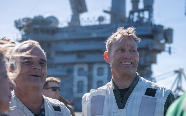 President of the Republic of Argentina and Argentine Distinguished Visitors Tour USS Nimitz