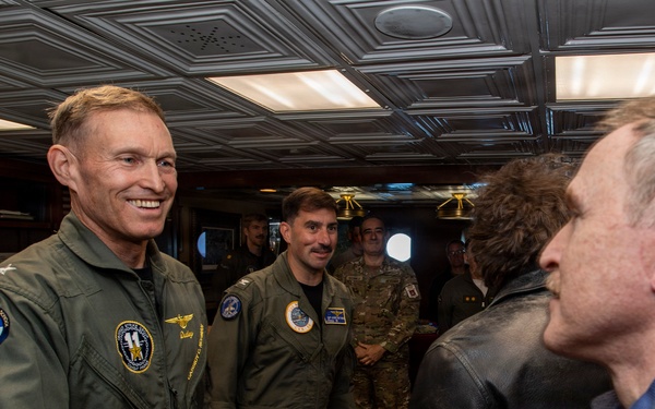 President of the Republic of Argentina and Argentine Distinguished Visitors Tour USS Nimitz