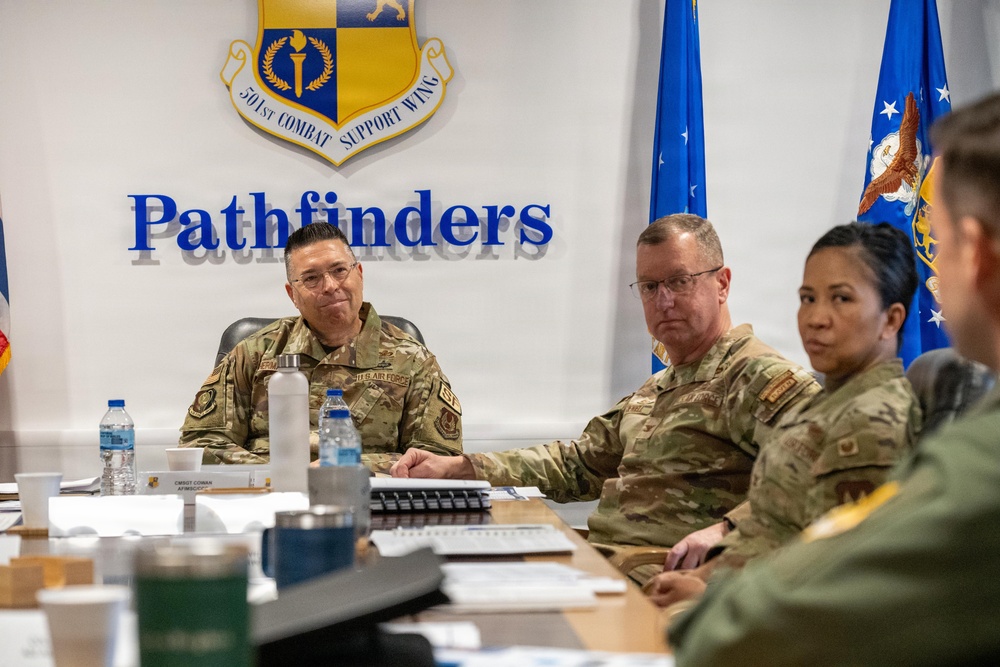501st Combat Support Wing showcases global mission to AFIMSC commander
