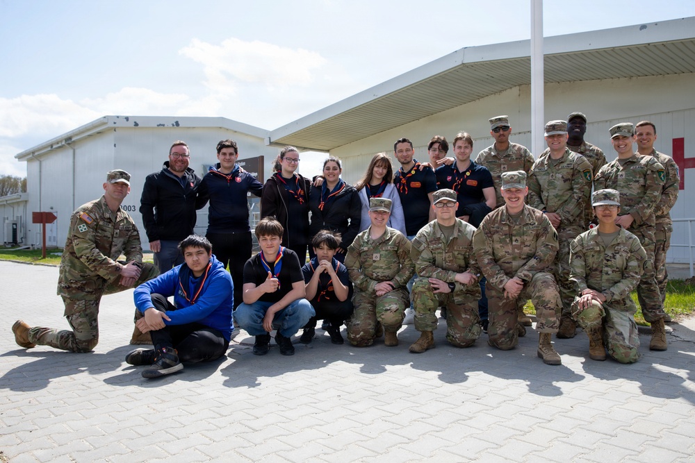 Salvation Army Scouts from the Romania Division visit Mihail Kogălniceanu Air Base