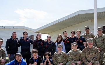 Salvation Army Scouts from the Romania Division visit Mihail Kogălniceanu Air Base