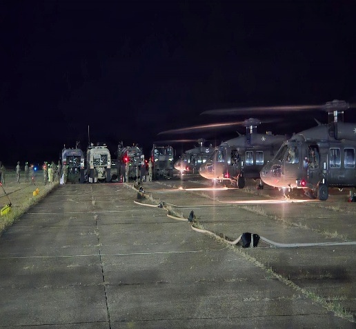 626th Light Support Battalion and Combat Aviation Brigade operate a six-point FARP