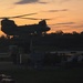 CH-47 taking off after receiving fuel from Buc-cees FARP during JRTC