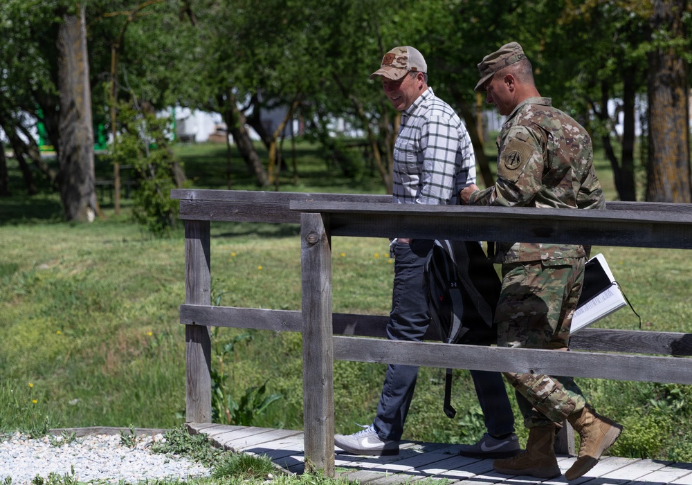 Secretary of the Army visits U.S. Soldiers at Mihail Kogălniceanu Air Base, Romania