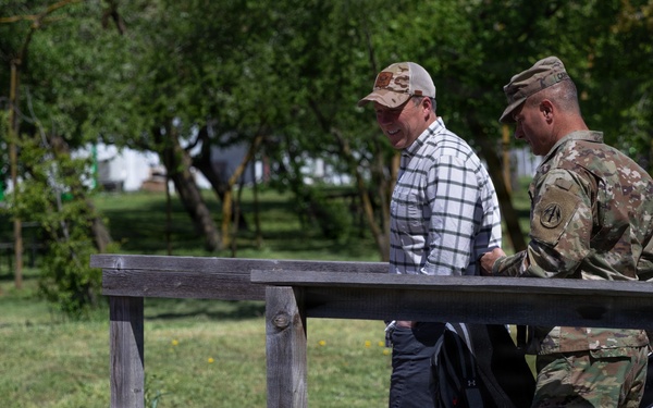 Secretary of the Army visits U.S. Soldiers at Mihail Kogălniceanu Air Base, Romania