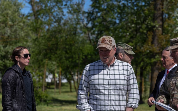 Secretary of the Army visits U.S. Soldiers at Mihail Kogălniceanu Air Base, Romania