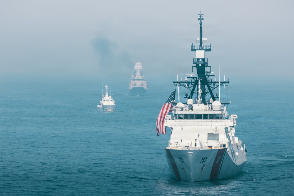 Balikatan 2026: Task Force Ashland participates in group sail exercise during Exercise Balikatan 2026