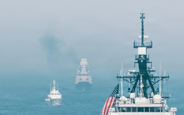 Balikatan 2026: Task Force Ashland participates in group sail exercise during Exercise Balikatan 2026
