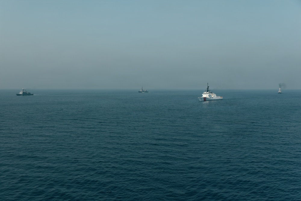 Balikatan 2026: Task Force Ashland participates in group sail exercise during Exercise Balikatan 2026