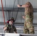 U.S. Army Firefighters conduct rappelling training