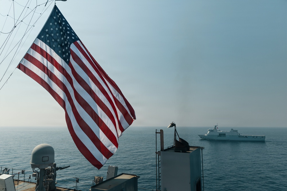Balikatan 2026: Task Force Ashland participates in group sail exercise during Exercise Balikatan 2026