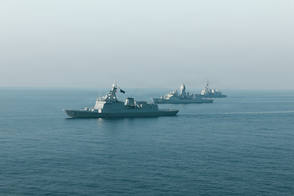 Balikatan 2026: Task Force Ashland participates in group sail exercise during Exercise Balikatan 2026