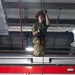 U.S. Army Firefighters conduct rappelling training