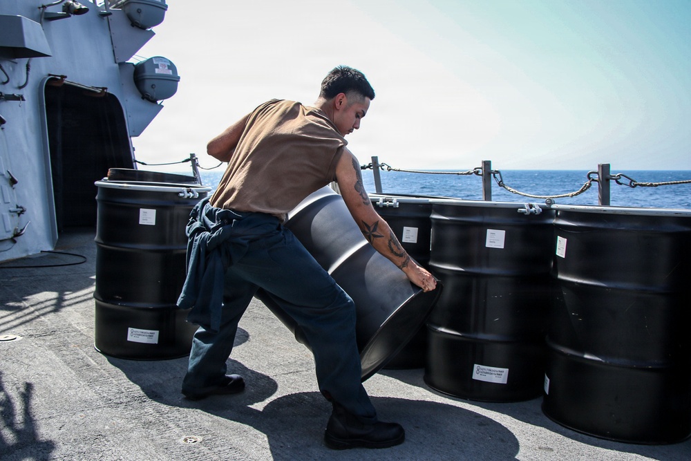 Frank E. Petersen Jr. Conducts Daily Operations