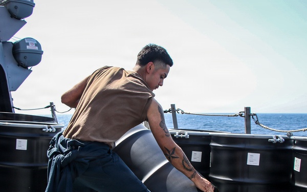 Frank E. Petersen Jr. Conducts Daily Operations