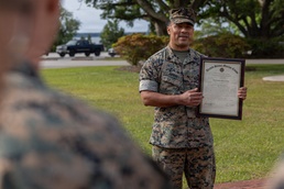 Gunnery Sgt. Alejandro Abrego Promotion Ceremony