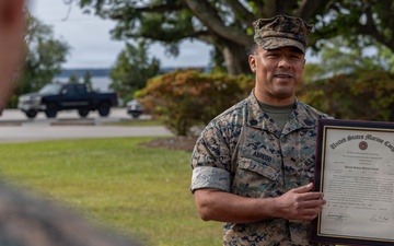 Gunnery Sgt. Alejandro Abrego Promotion Ceremony