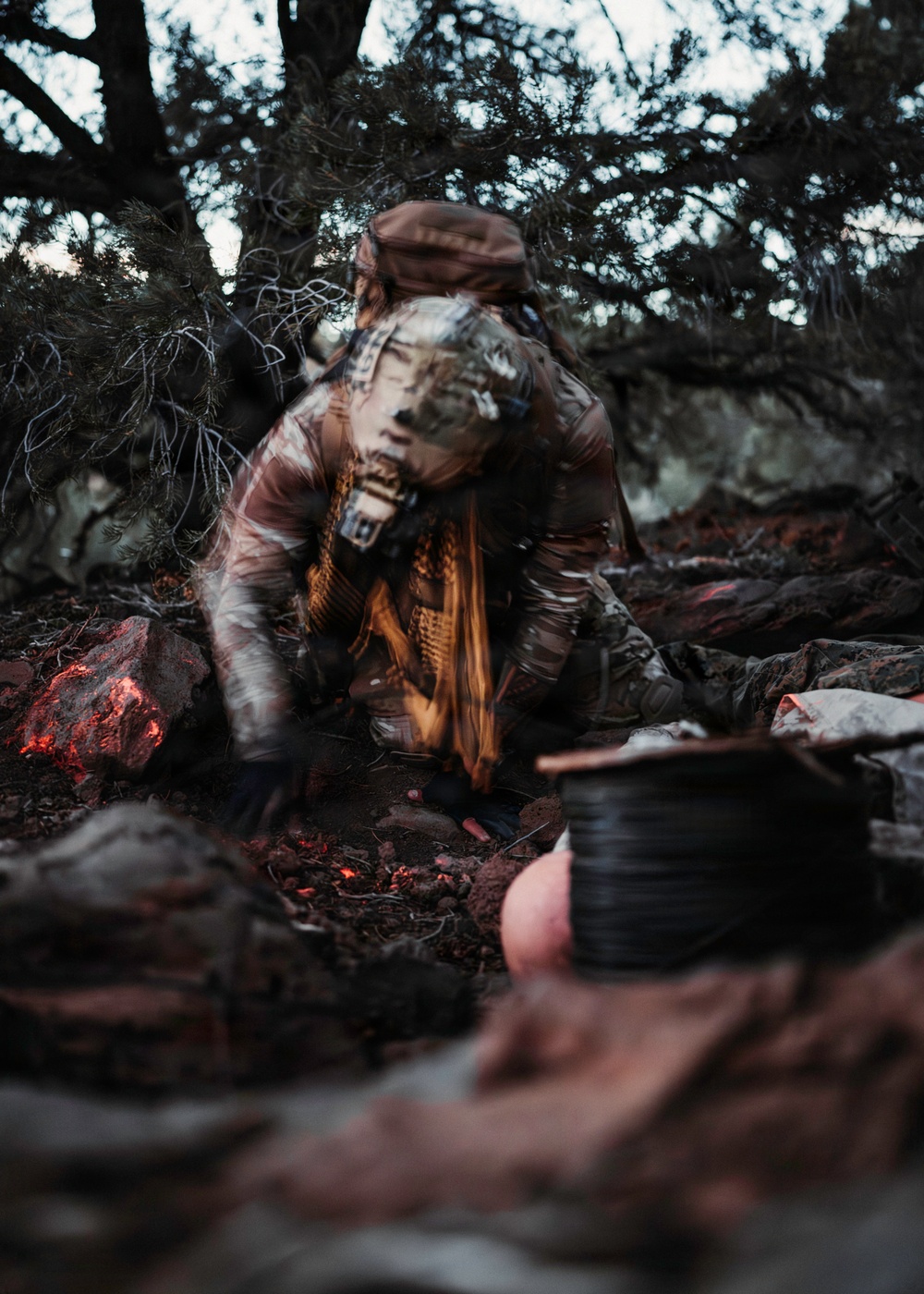 EOD Technicians Conduct a Dismounted Response Drill