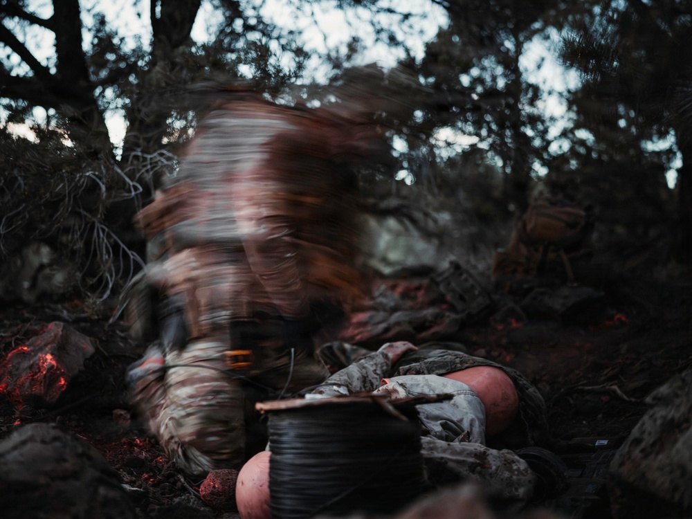 EOD Technicians Conduct a Dismounted Response Drill