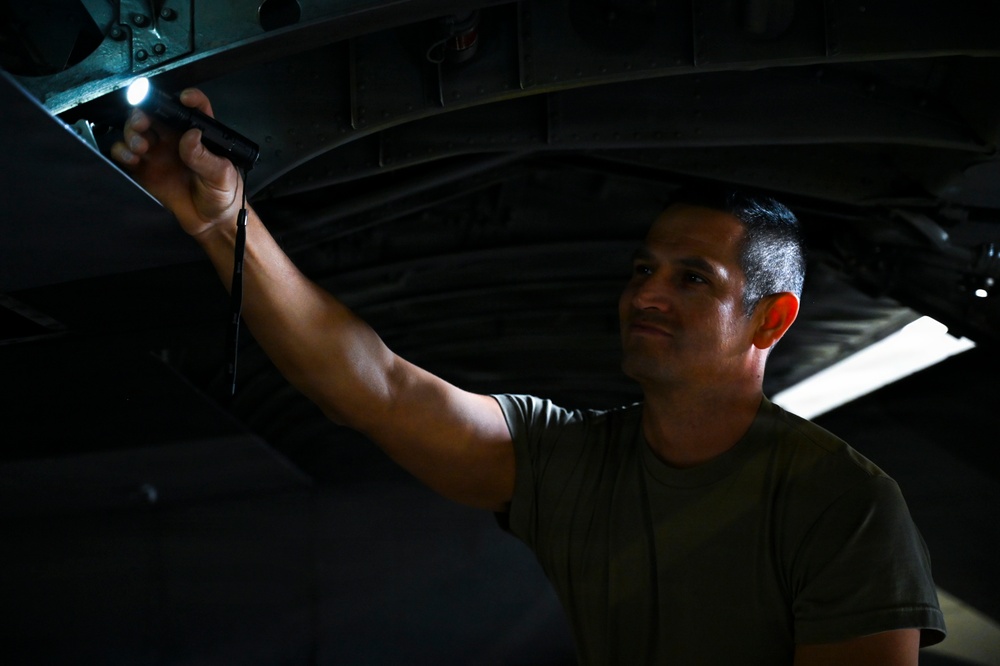 94th MXS Airmen perform C-130H isochronal inspection