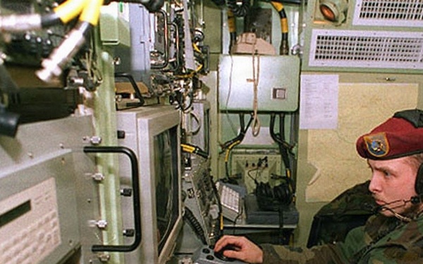 CPE ISW - U.S. Army specialist operates a synthetic aperture radar terminal.
