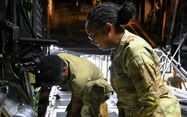 94th MXS Airmen perform C-130H isochronal inspection