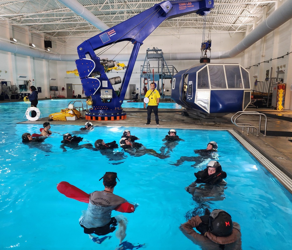 Medical Service Corps Expertise Supports Midshipmen Water Survival Training