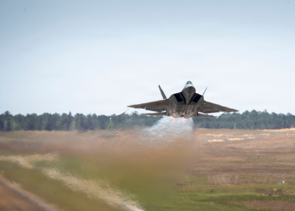 Air Force F-22 Raptor Demonstration at NAS Meridian