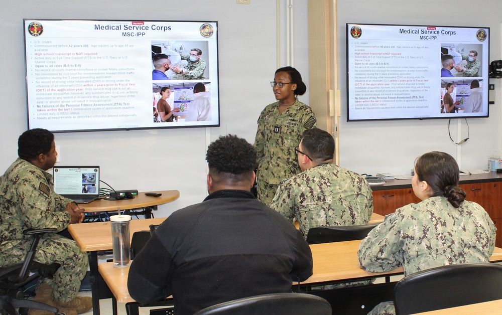 MSC Chief Liaison Provides Enlisted-to-Officer Roadmap
