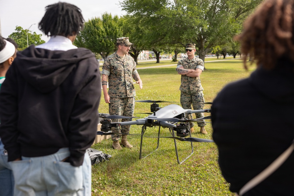 Camp Lejeune Hosts STEM Day for Jacksonville High School and White Oak High School