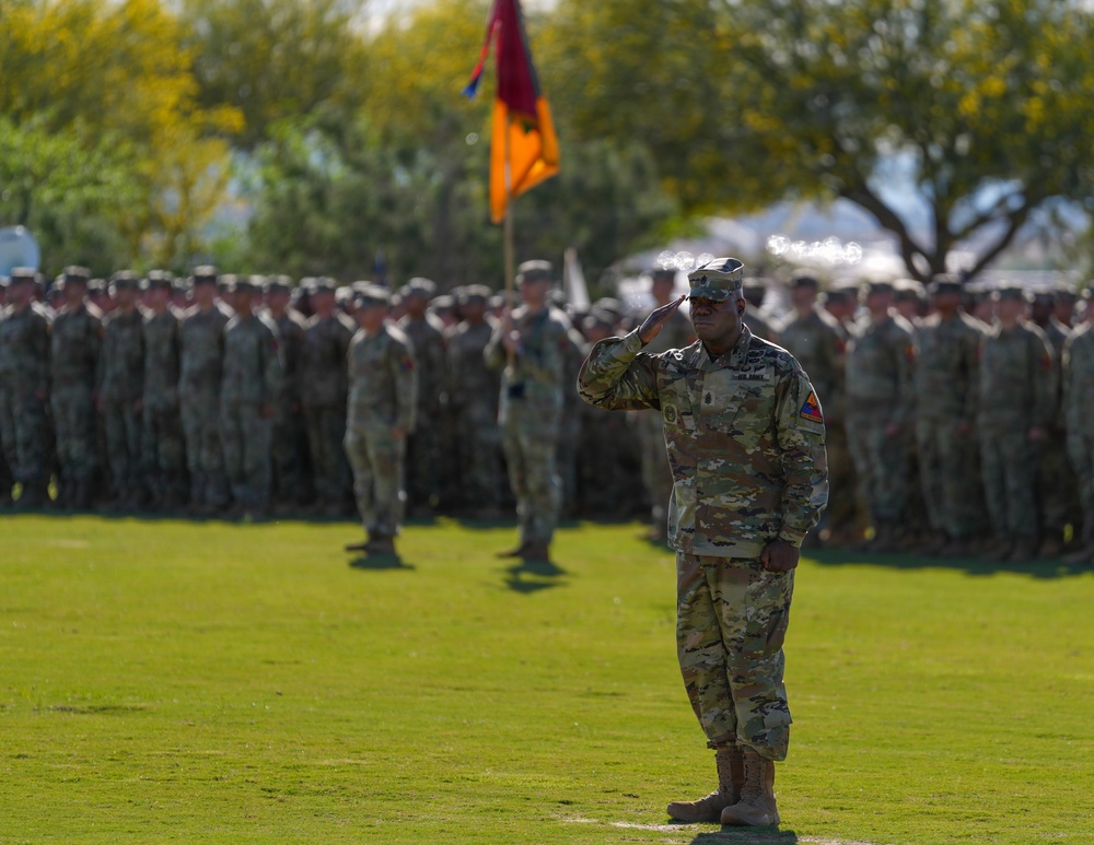 1st AD Command Sgt. Maj. Change of Responsibility Ceremony