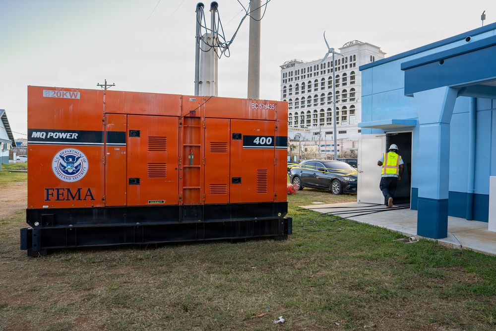 FEMA Installs Generator to American Red Cross Shelter in Saipan, CNMI