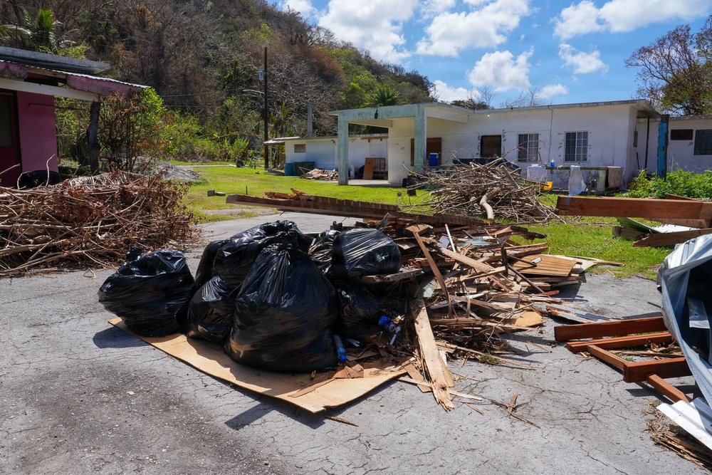 Damage and Debris Scatter Across Rota, CNMI