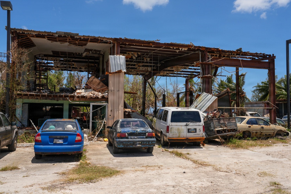 Damage and Debris Scatter Across Rota, CNMI