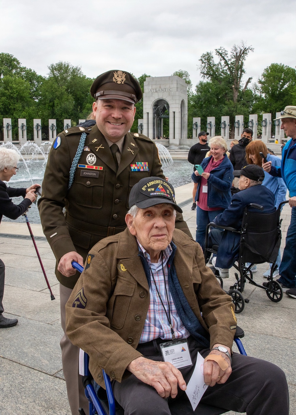 1st Lt. Johnston Welcomes "Uncle Von" WWII Veteran