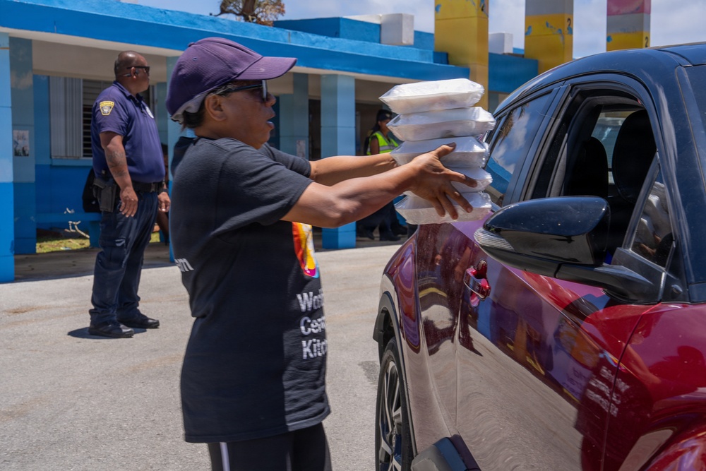 World Central Kitchen Distributes Food in Tinian