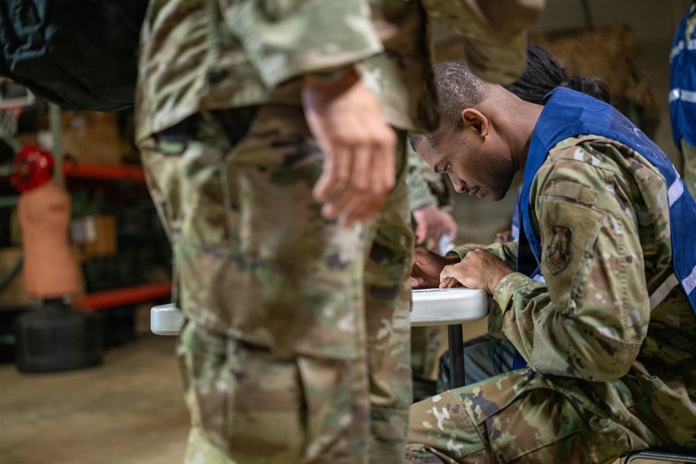 187th Fighter Wing conducts deployment line operations during readiness exercise