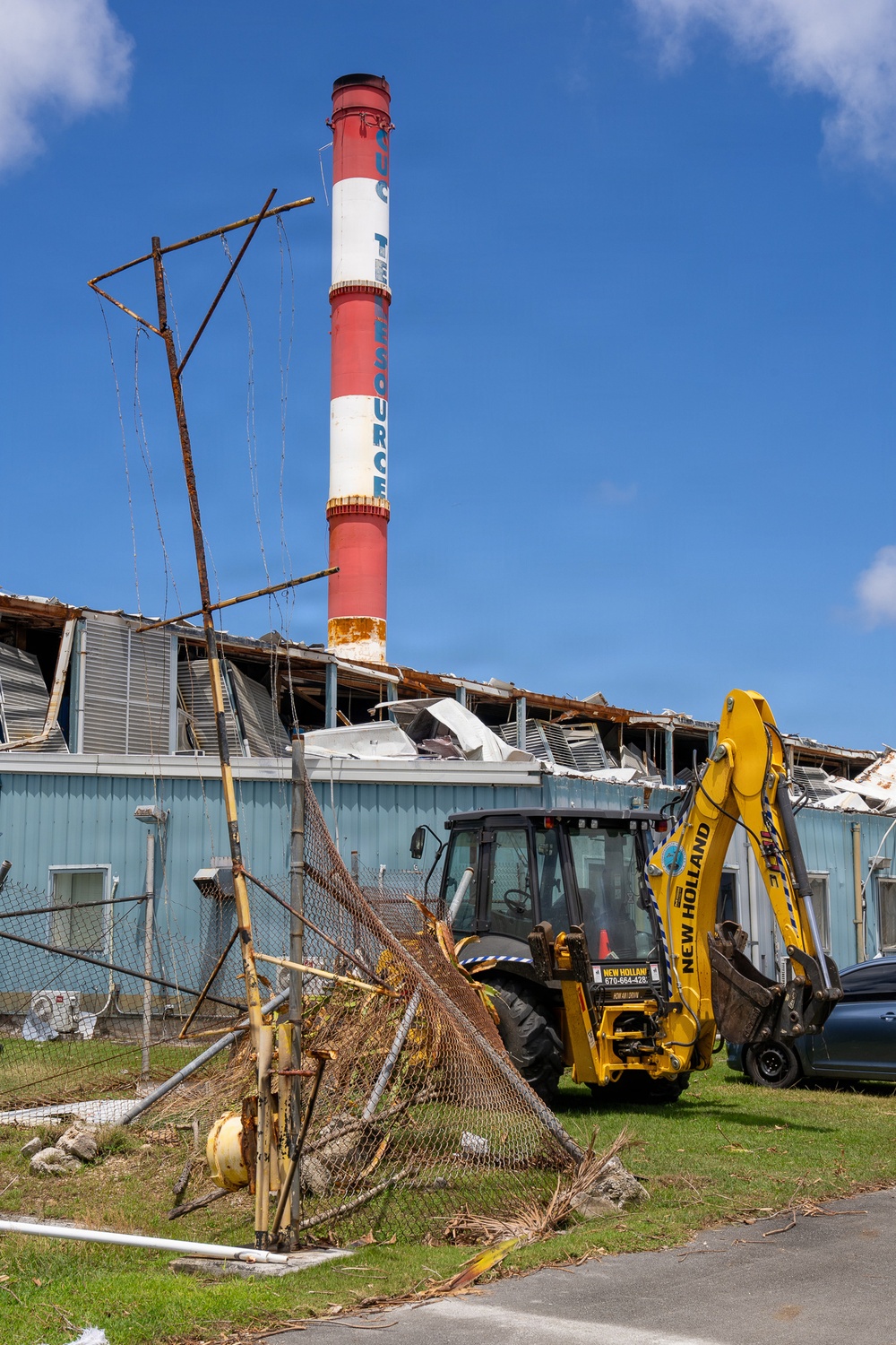 Tinian Power Plant Damaged