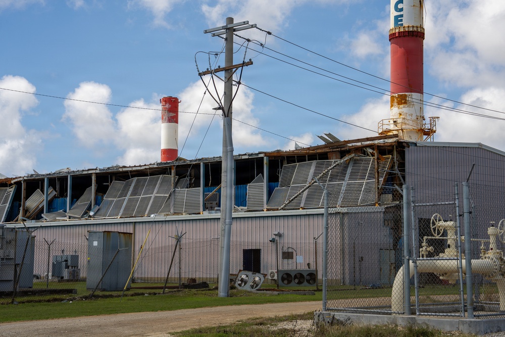 Tinian Power Plant Damaged