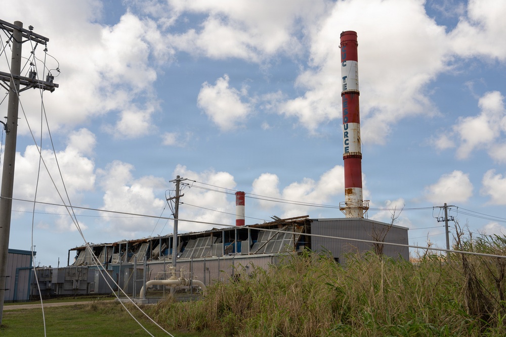 Tinian Power Plant Damaged