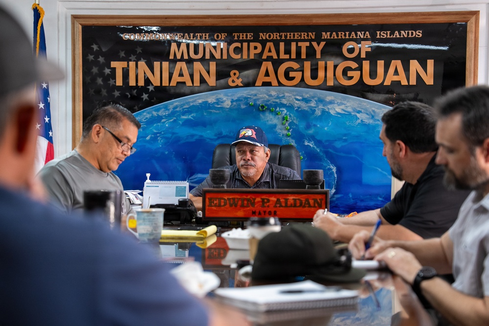 Tinian Mayor Holds Meeting with Local and Federal Partners