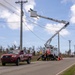 Linemen in Tinian Repair Power Lines
