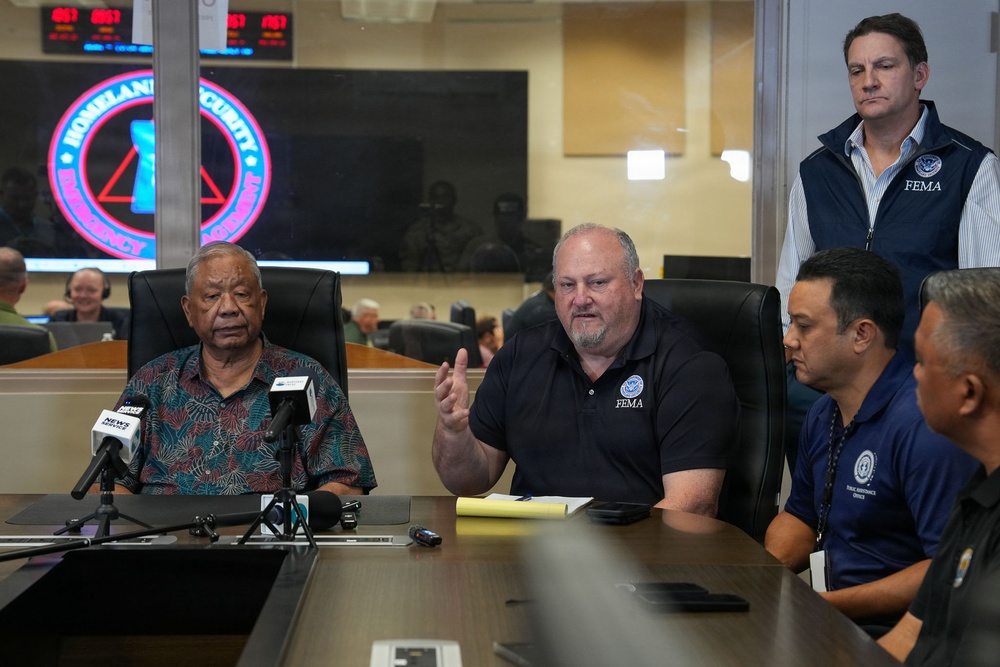 Press Event in Saipan at the Emergency Operations Center