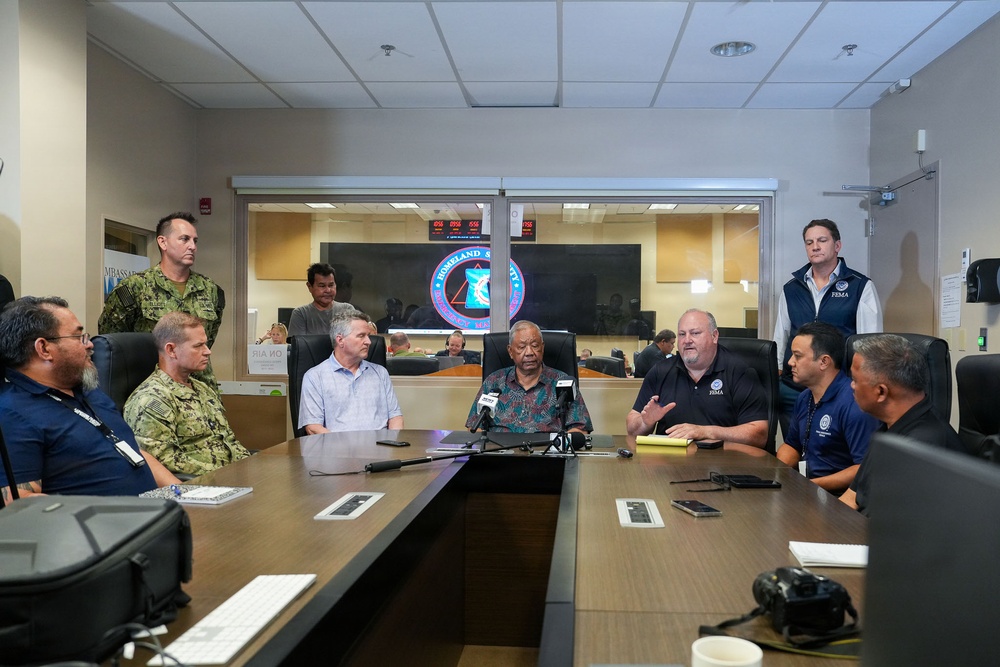 Press Event in Saipan at the Emergency Operations Center